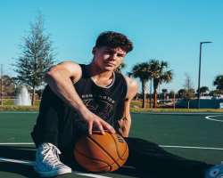 The star loves to play basketball in his free time.